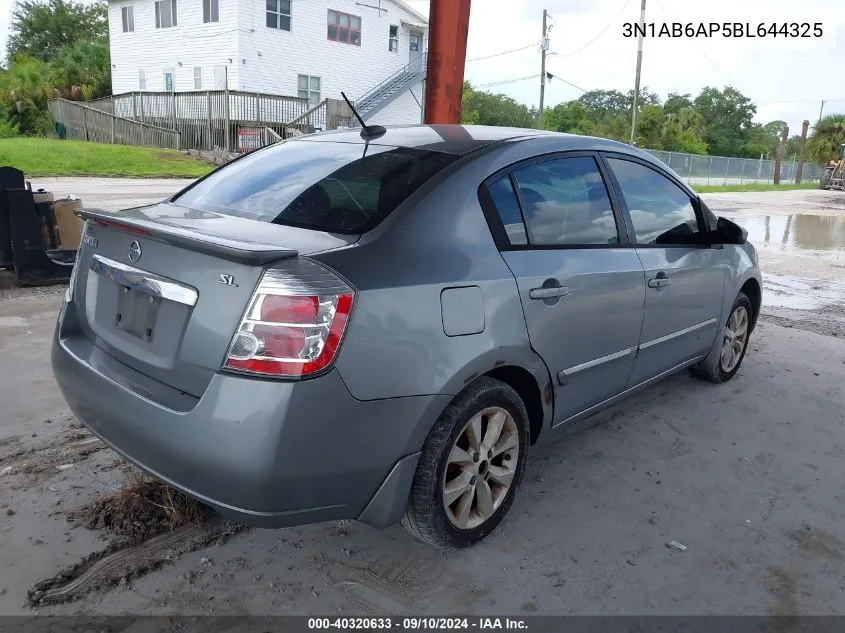 3N1AB6AP5BL644325 2011 Nissan Sentra 2.0Sl