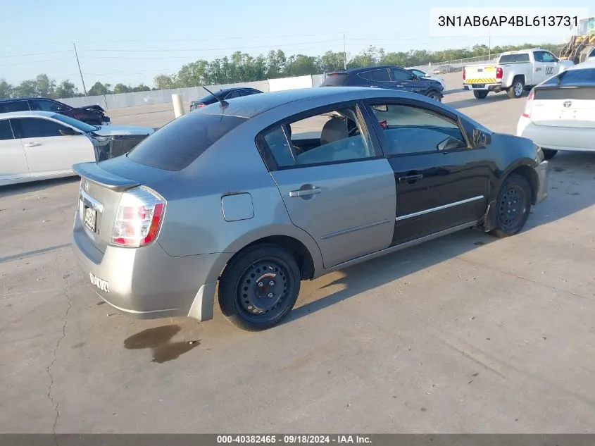 2011 Nissan Sentra 2.0 VIN: 3N1AB6AP4BL613731 Lot: 40382465