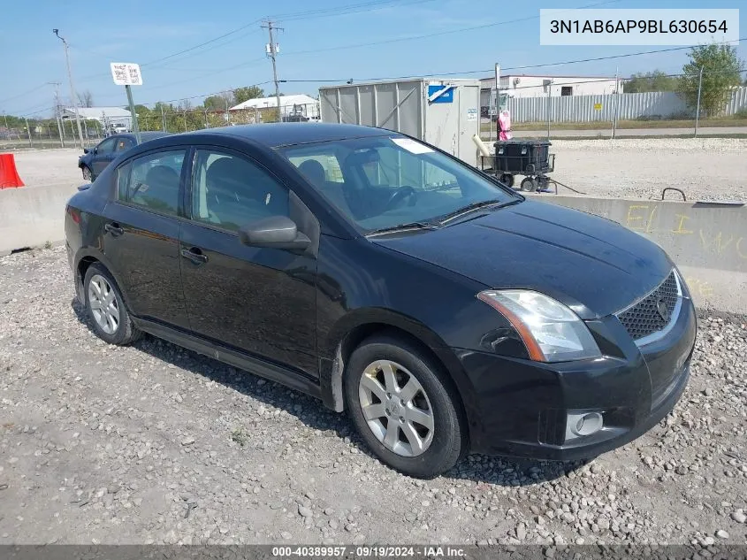 3N1AB6AP9BL630654 2011 Nissan Sentra 2.0Sr