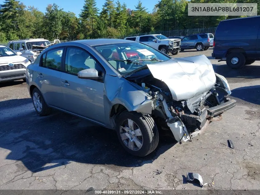 2011 Nissan Sentra 2.0 VIN: 3N1AB6AP8BL681207 Lot: 40399131