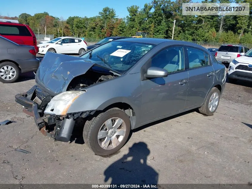 3N1AB6AP8BL681207 2011 Nissan Sentra 2.0