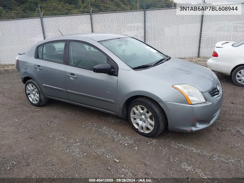 2011 Nissan Sentra 2.0/2.0S/Sr/2.0Sl VIN: 3N1AB6AP7BL608944 Lot: 40412859