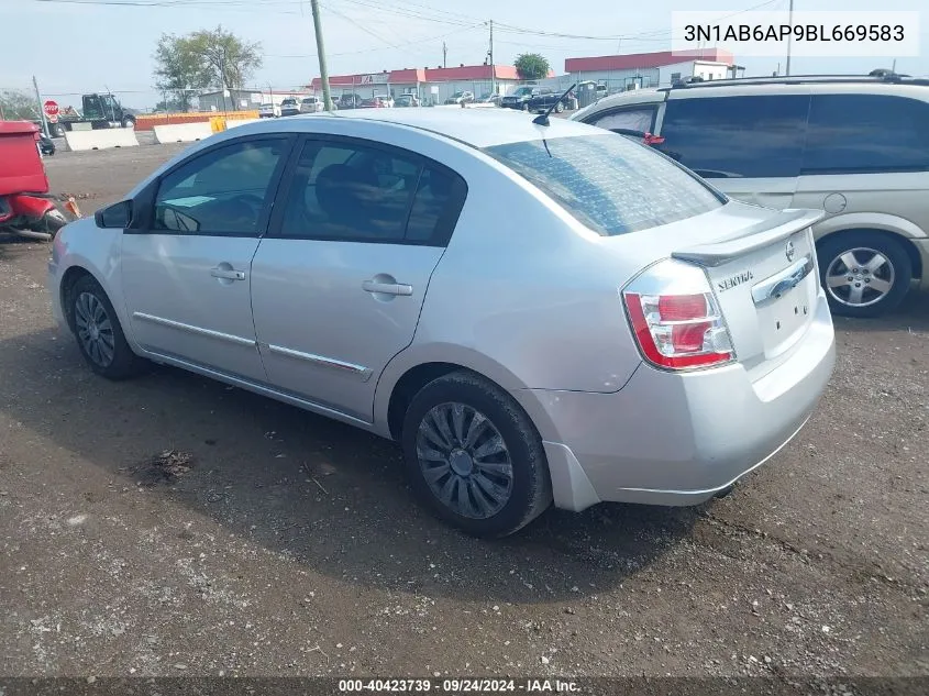 3N1AB6AP9BL669583 2011 Nissan Sentra 2.0S