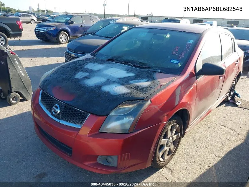 2011 Nissan Sentra 2.0Sr VIN: 3N1AB6AP6BL682548 Lot: 40445035