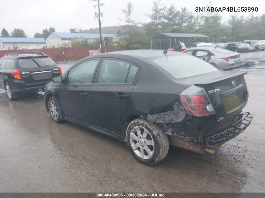 3N1AB6AP4BL653890 2011 Nissan Sentra Se