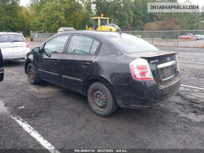 2011 Nissan Sentra 2.0 VIN: 3N1AB6AP6BL653504 Lot: 40463134