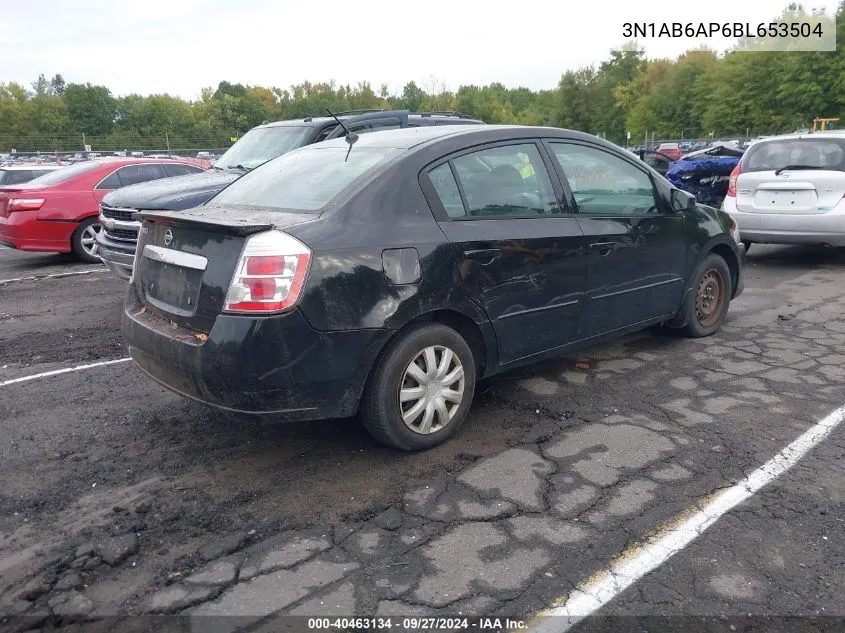 3N1AB6AP6BL653504 2011 Nissan Sentra 2.0