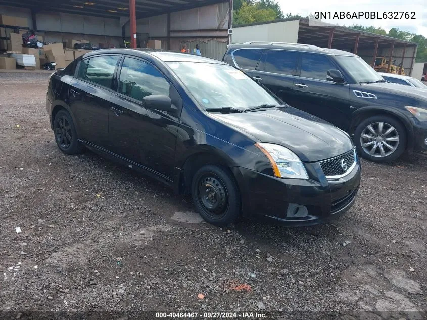 2011 Nissan Sentra 2.0Sr VIN: 3N1AB6AP0BL632762 Lot: 40464467