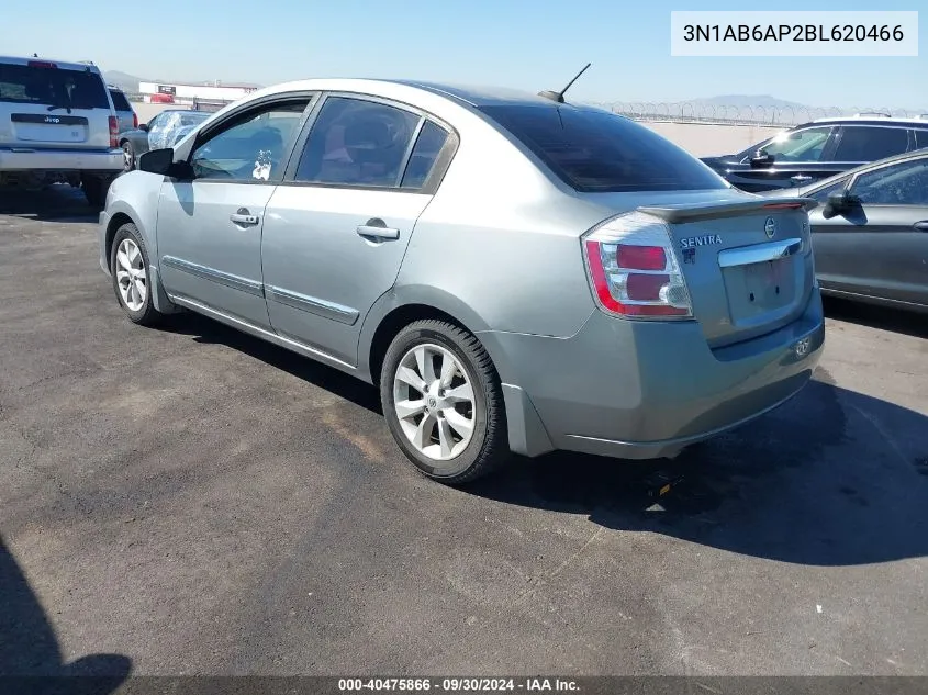 2011 Nissan Sentra 2.0Sl VIN: 3N1AB6AP2BL620466 Lot: 40475866