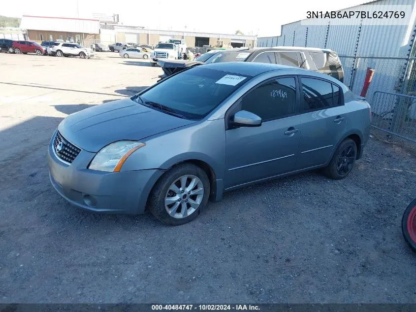 2011 Nissan Sentra 2.0 VIN: 3N1AB6AP7BL624769 Lot: 40484747