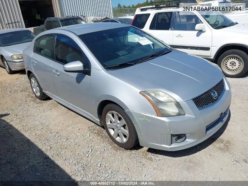 2011 Nissan Sentra 2.0Sr VIN: 3N1AB6AP5BL617044 Lot: 40502712