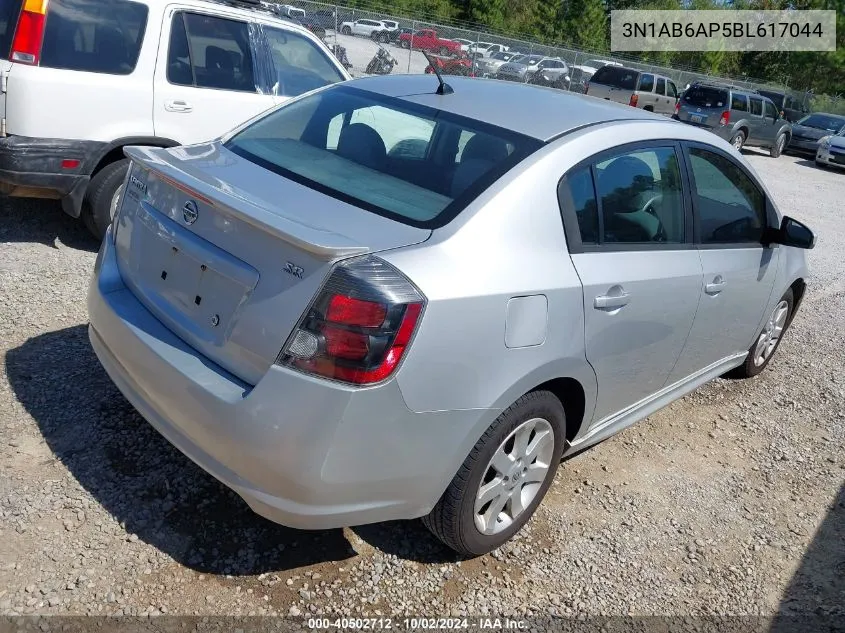 2011 Nissan Sentra 2.0Sr VIN: 3N1AB6AP5BL617044 Lot: 40502712