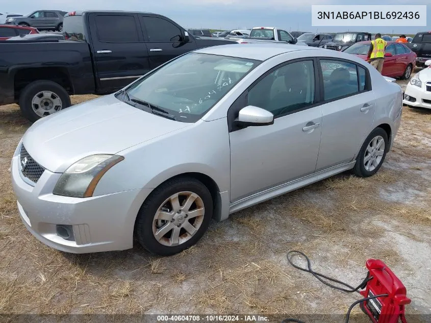 3N1AB6AP1BL692436 2011 Nissan Sentra 2.0Sr