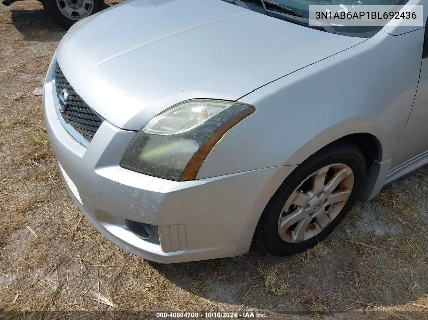 3N1AB6AP1BL692436 2011 Nissan Sentra 2.0Sr