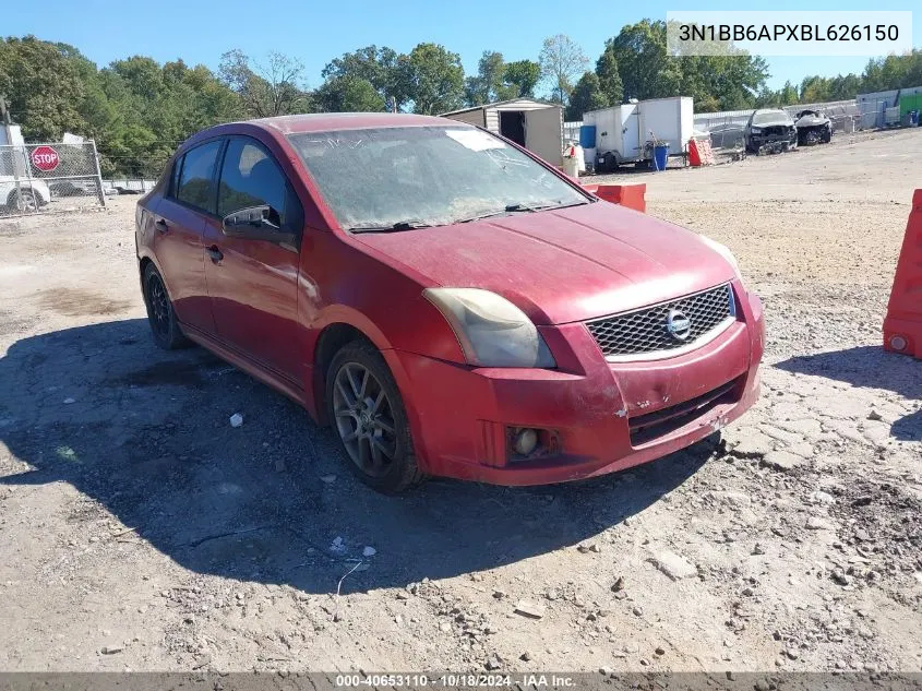 3N1BB6APXBL626150 2011 Nissan Sentra Se-R