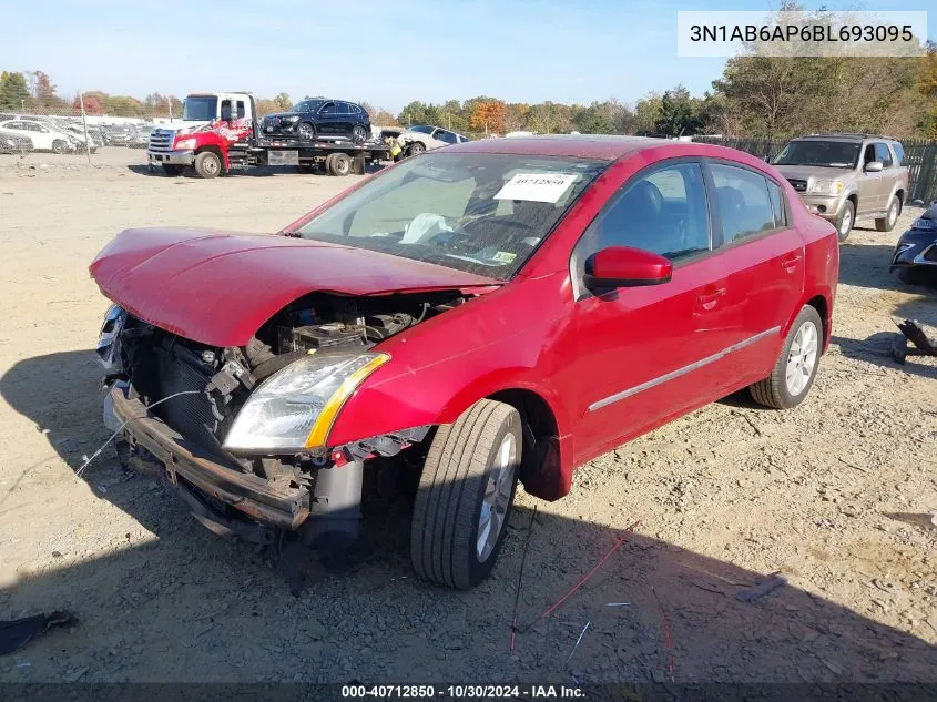 2011 Nissan Sentra 2.0Sl VIN: 3N1AB6AP6BL693095 Lot: 40712850