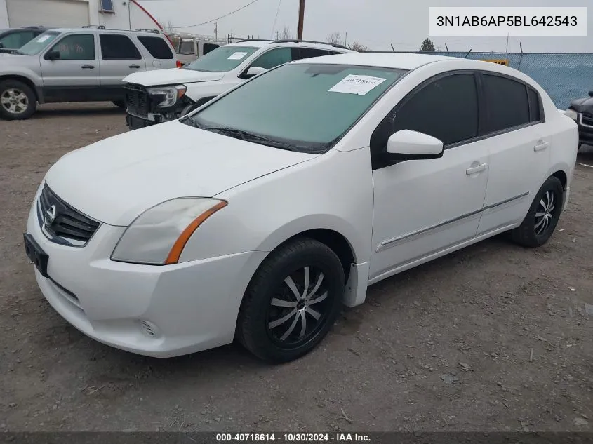 2011 Nissan Sentra 2.0S VIN: 3N1AB6AP5BL642543 Lot: 40718614