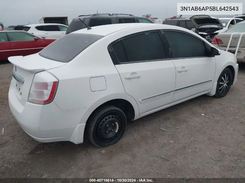 2011 Nissan Sentra 2.0S VIN: 3N1AB6AP5BL642543 Lot: 40718614