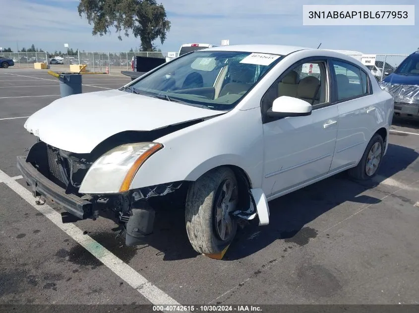 2011 Nissan Sentra 2.0 VIN: 3N1AB6AP1BL677953 Lot: 40742615