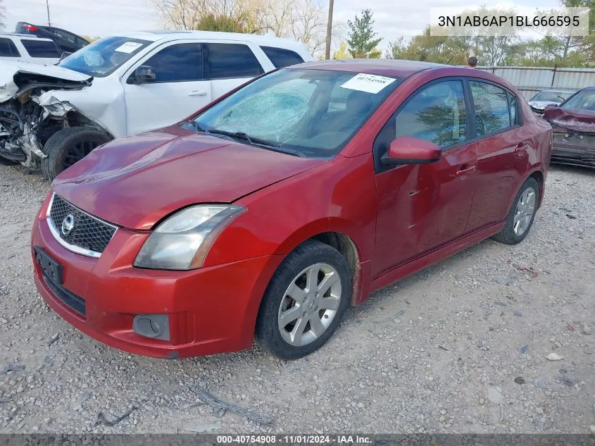 2011 Nissan Sentra 2.0Sr VIN: 3N1AB6AP1BL666595 Lot: 40754908