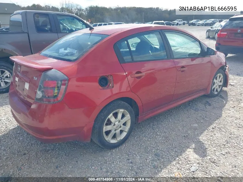 2011 Nissan Sentra 2.0Sr VIN: 3N1AB6AP1BL666595 Lot: 40754908