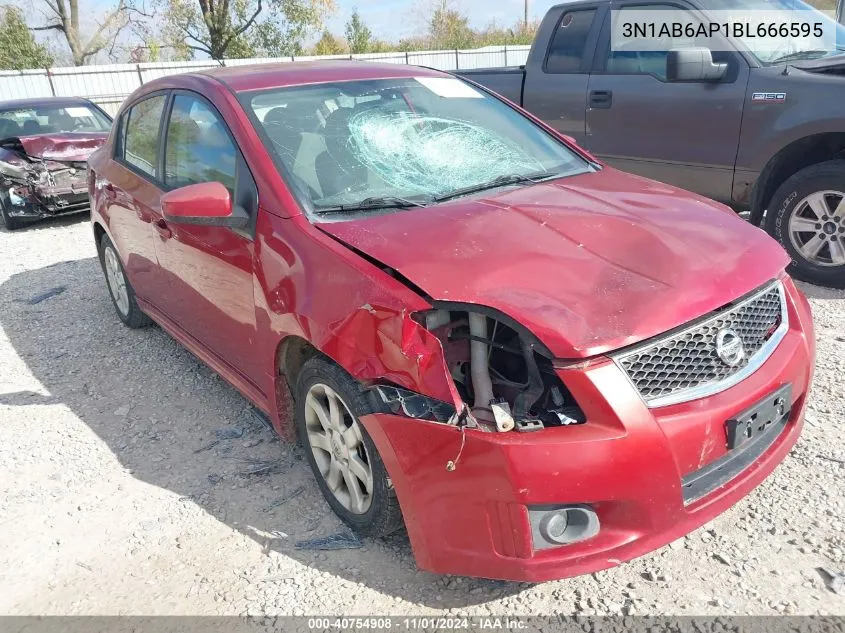 2011 Nissan Sentra 2.0Sr VIN: 3N1AB6AP1BL666595 Lot: 40754908