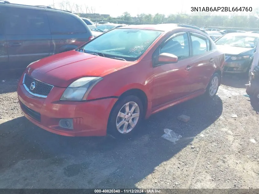 3N1AB6AP2BL664760 2011 Nissan Sentra 2.0/2.0S/Sr/2.0Sl