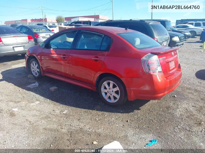 3N1AB6AP2BL664760 2011 Nissan Sentra 2.0/2.0S/Sr/2.0Sl