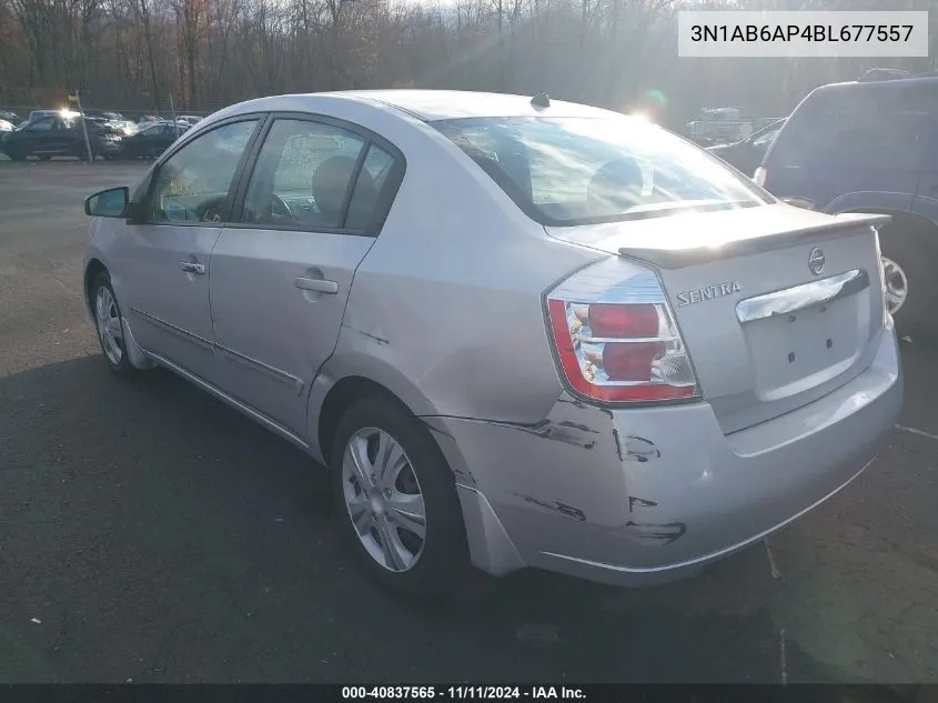 2011 Nissan Sentra 2.0S VIN: 3N1AB6AP4BL677557 Lot: 40837565