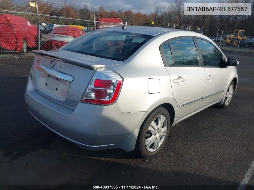 2011 Nissan Sentra 2.0S VIN: 3N1AB6AP4BL677557 Lot: 40837565