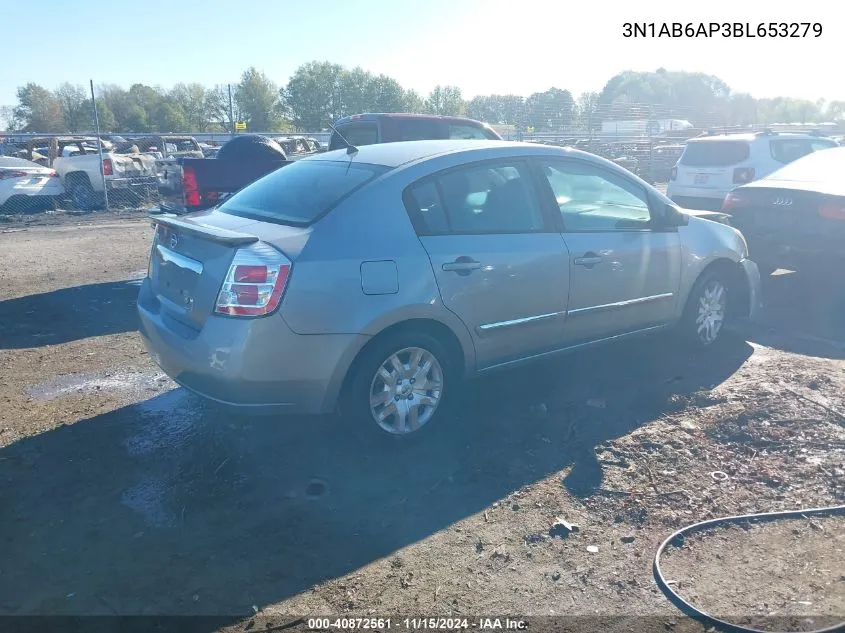 3N1AB6AP3BL653279 2011 Nissan Sentra 2.0S