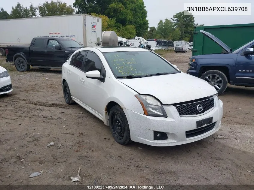 2012 Nissan Sentra Se-R VIN: 3N1BB6APXCL639708 Lot: 12109223