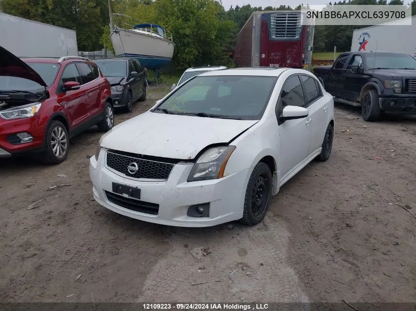 2012 Nissan Sentra Se-R VIN: 3N1BB6APXCL639708 Lot: 12109223