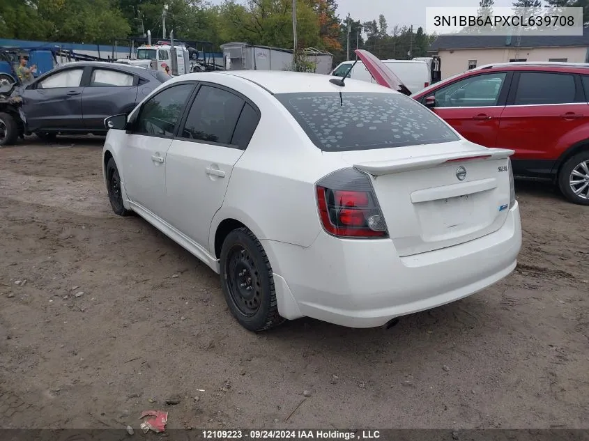 2012 Nissan Sentra Se-R VIN: 3N1BB6APXCL639708 Lot: 12109223