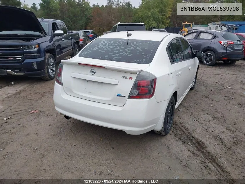 2012 Nissan Sentra Se-R VIN: 3N1BB6APXCL639708 Lot: 12109223