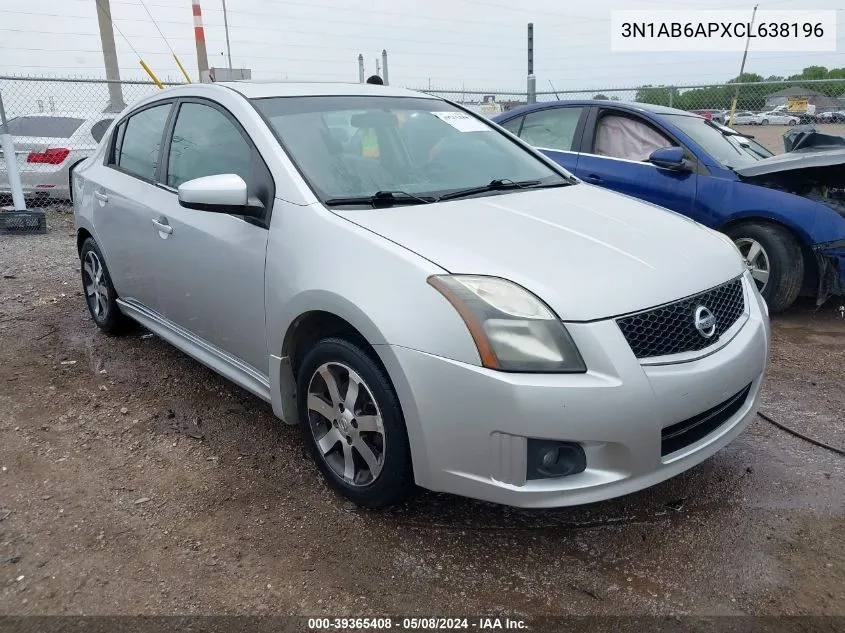 3N1AB6APXCL638196 2012 Nissan Sentra 2.0 Sr