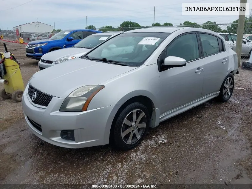 2012 Nissan Sentra 2.0 Sr VIN: 3N1AB6APXCL638196 Lot: 39365408