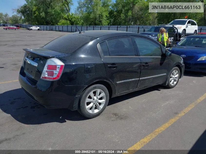 2012 Nissan Sentra 2.0 Sl VIN: 3N1AB6AP0CL661163 Lot: 39452101