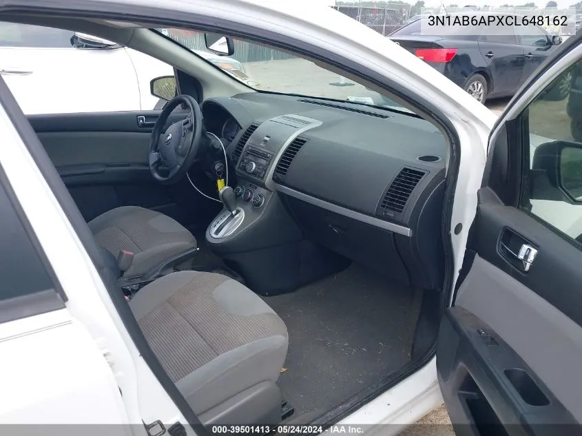 3N1AB6APXCL648162 2012 Nissan Sentra 2.0 S