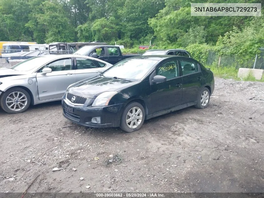 3N1AB6AP8CL729273 2012 Nissan Sentra 2.0 Sr