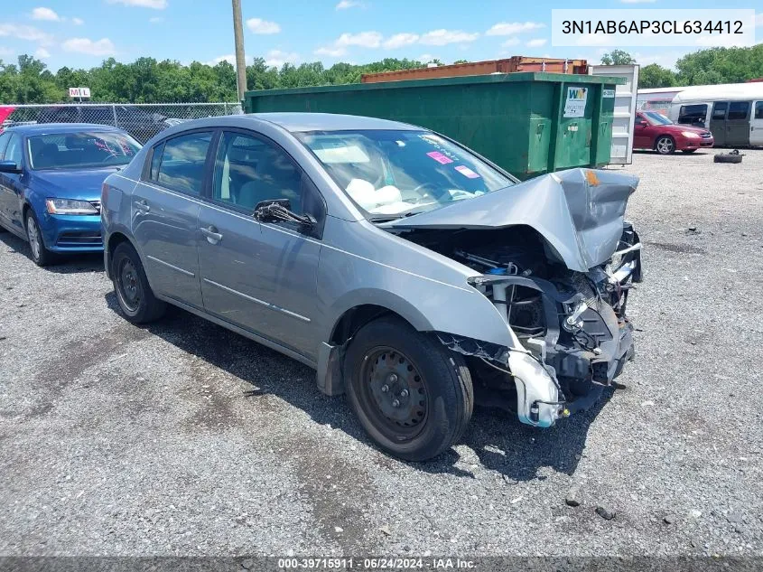 3N1AB6AP3CL634412 2012 Nissan Sentra 2.0