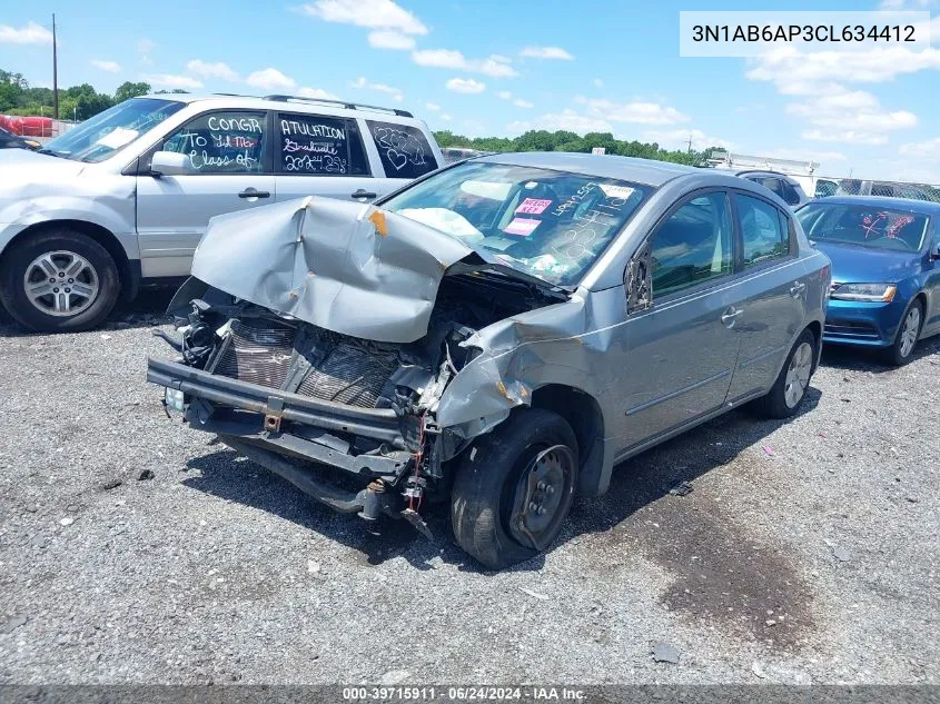 2012 Nissan Sentra 2.0 VIN: 3N1AB6AP3CL634412 Lot: 39715911