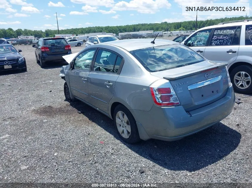 3N1AB6AP3CL634412 2012 Nissan Sentra 2.0