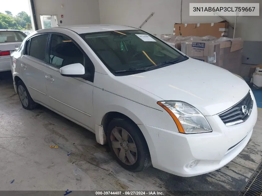 2012 Nissan Sentra 2.0 VIN: 3N1AB6AP3CL759667 Lot: 39744407