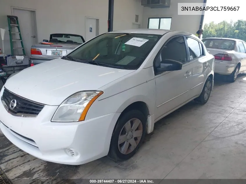 3N1AB6AP3CL759667 2012 Nissan Sentra 2.0