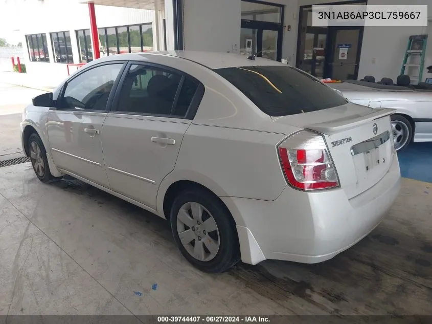 3N1AB6AP3CL759667 2012 Nissan Sentra 2.0