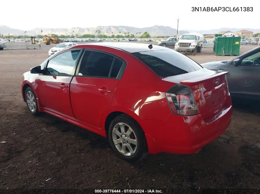 3N1AB6AP3CL661383 2012 Nissan Sentra 2.0 Sr