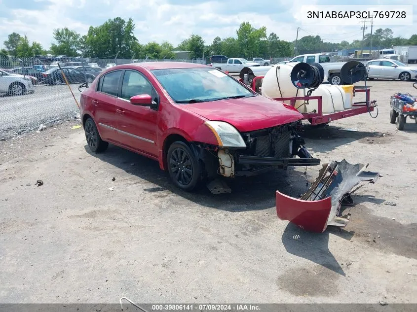 3N1AB6AP3CL769728 2012 Nissan Sentra 2.0 S