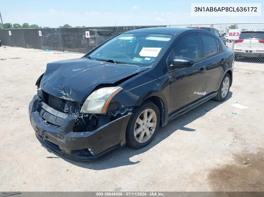 3N1AB6AP8CL636172 2012 Nissan Sentra 2.0 Sr