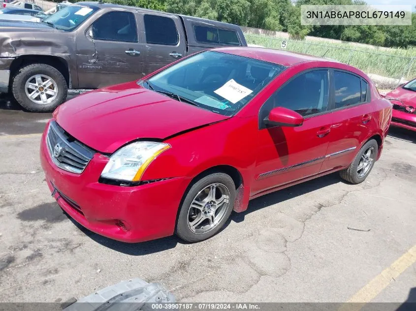 2012 Nissan Sentra 2.0 S VIN: 3N1AB6AP8CL679149 Lot: 39907187